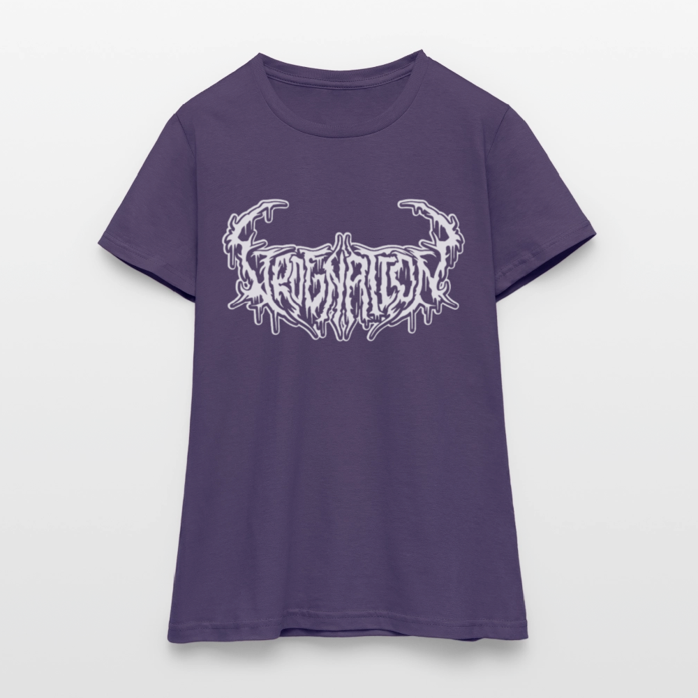 Grdg Metál póló - CSAK Dekoratív hölgyeknek - dark purple