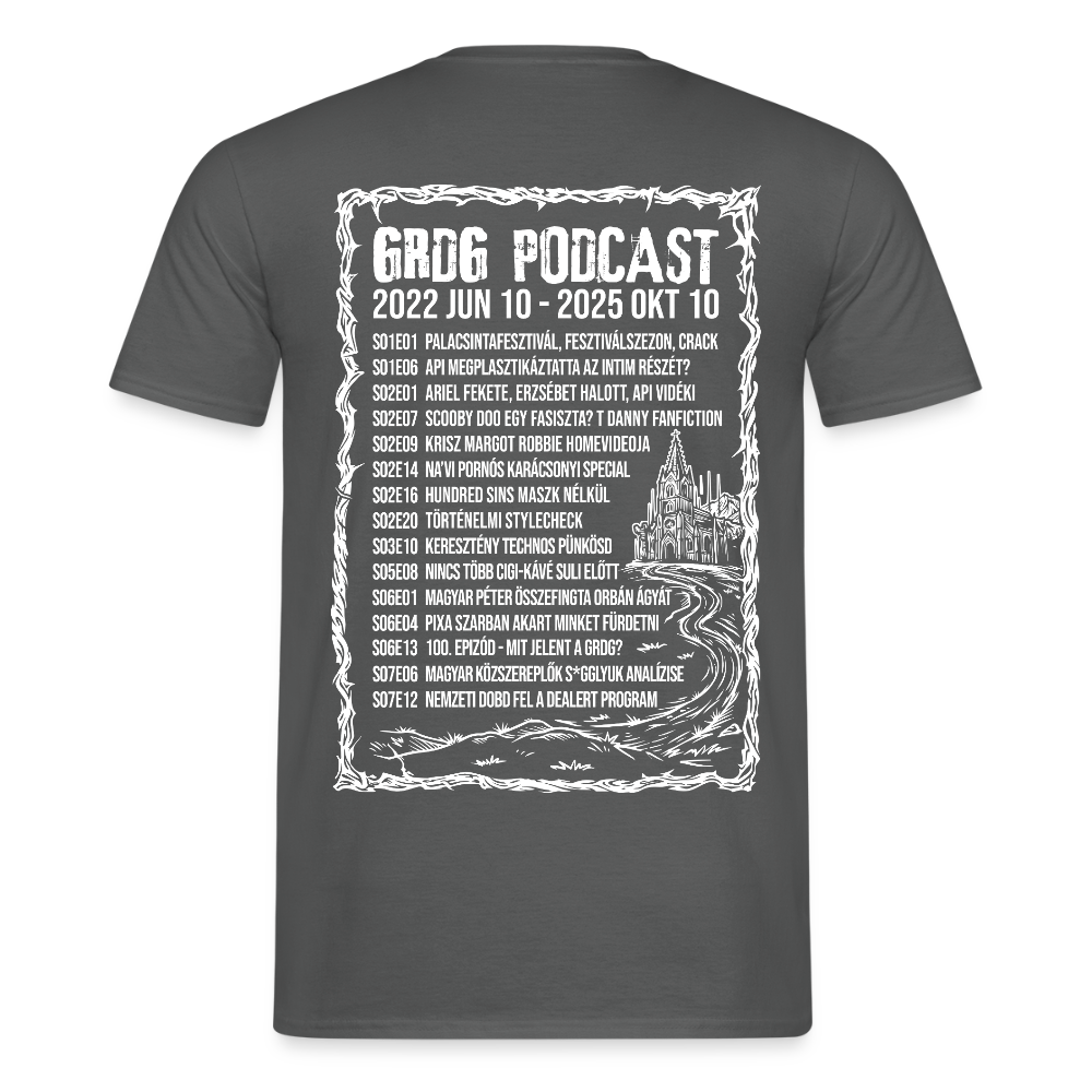 Grdg Nation - Gizda metál póló - férfi - sötét - charcoal grey
