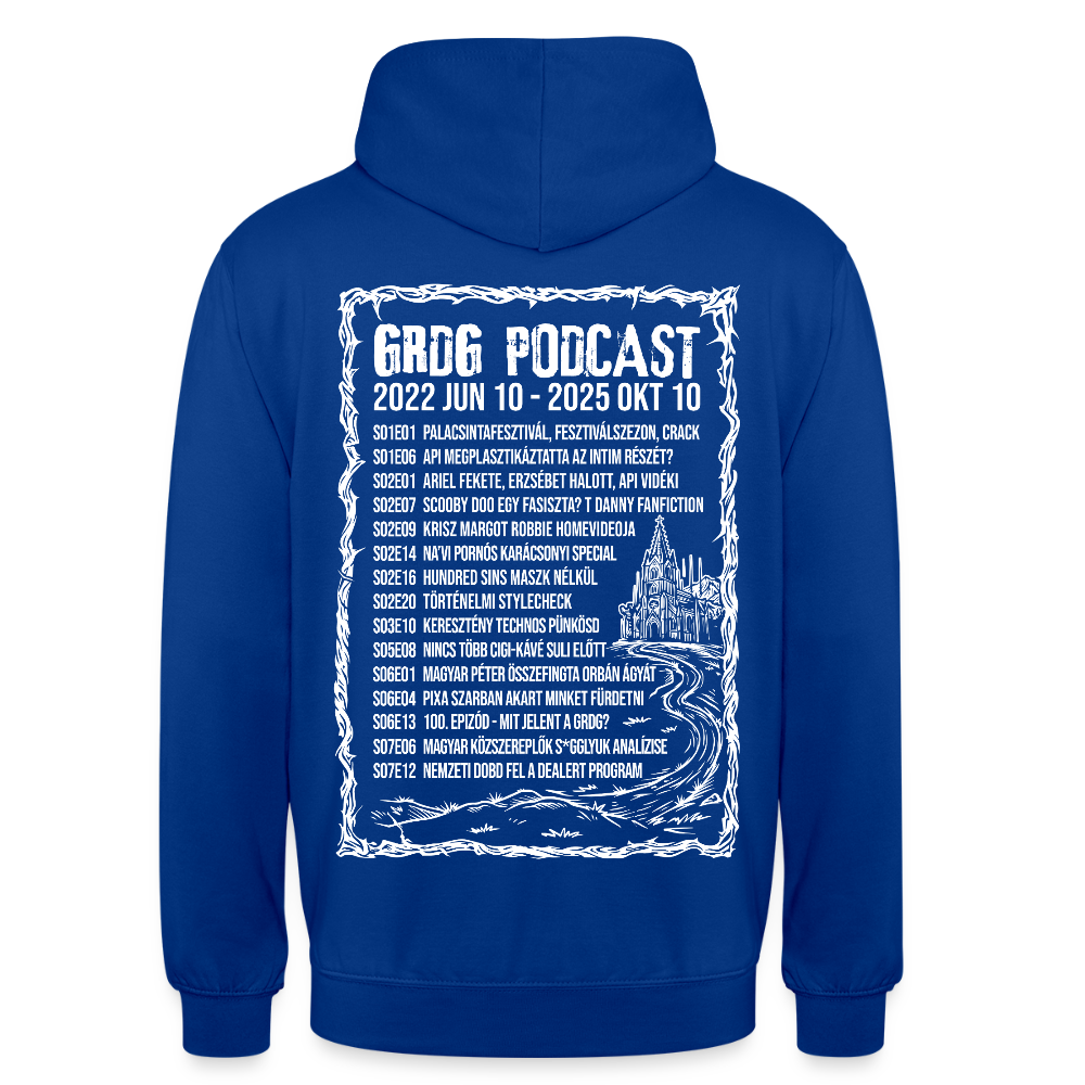Grdg Nation - RIP Podcast - limitált puller - kapucnis - bright royal