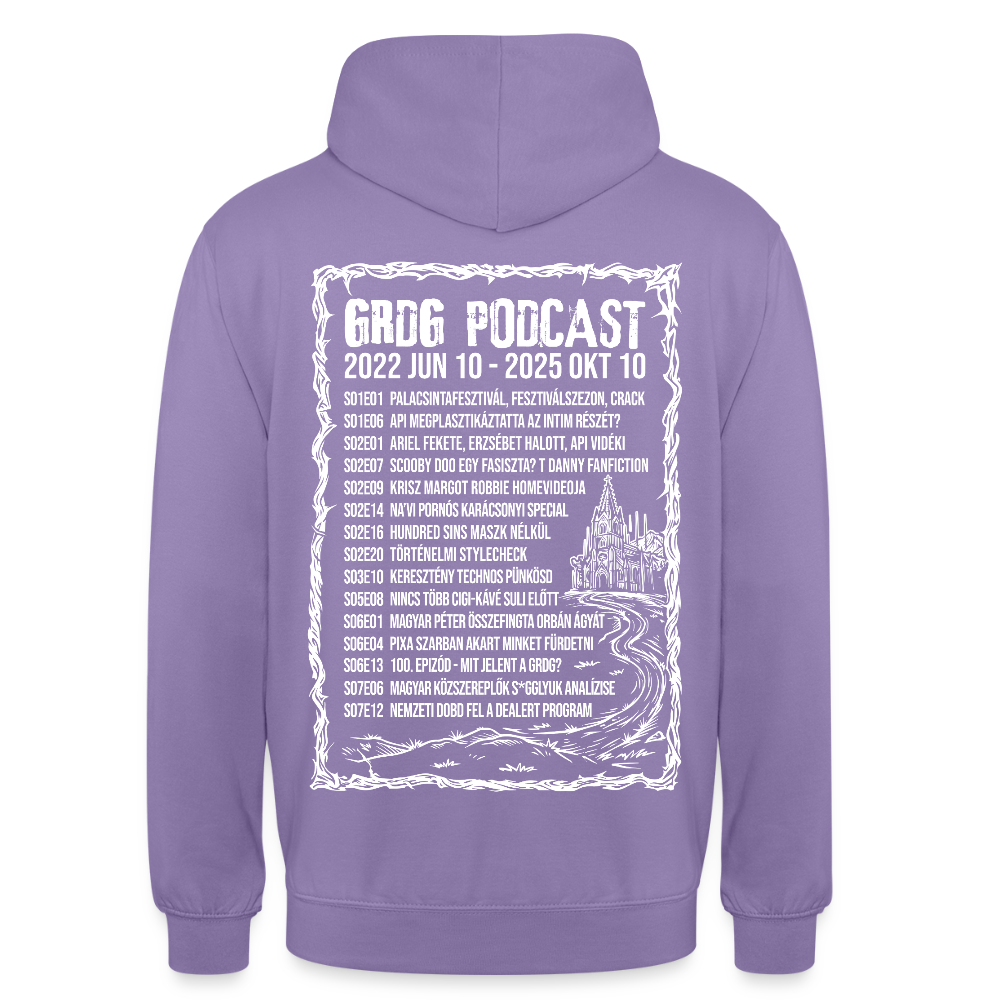 Grdg Nation - RIP Podcast - limitált puller - kapucnis - lavender