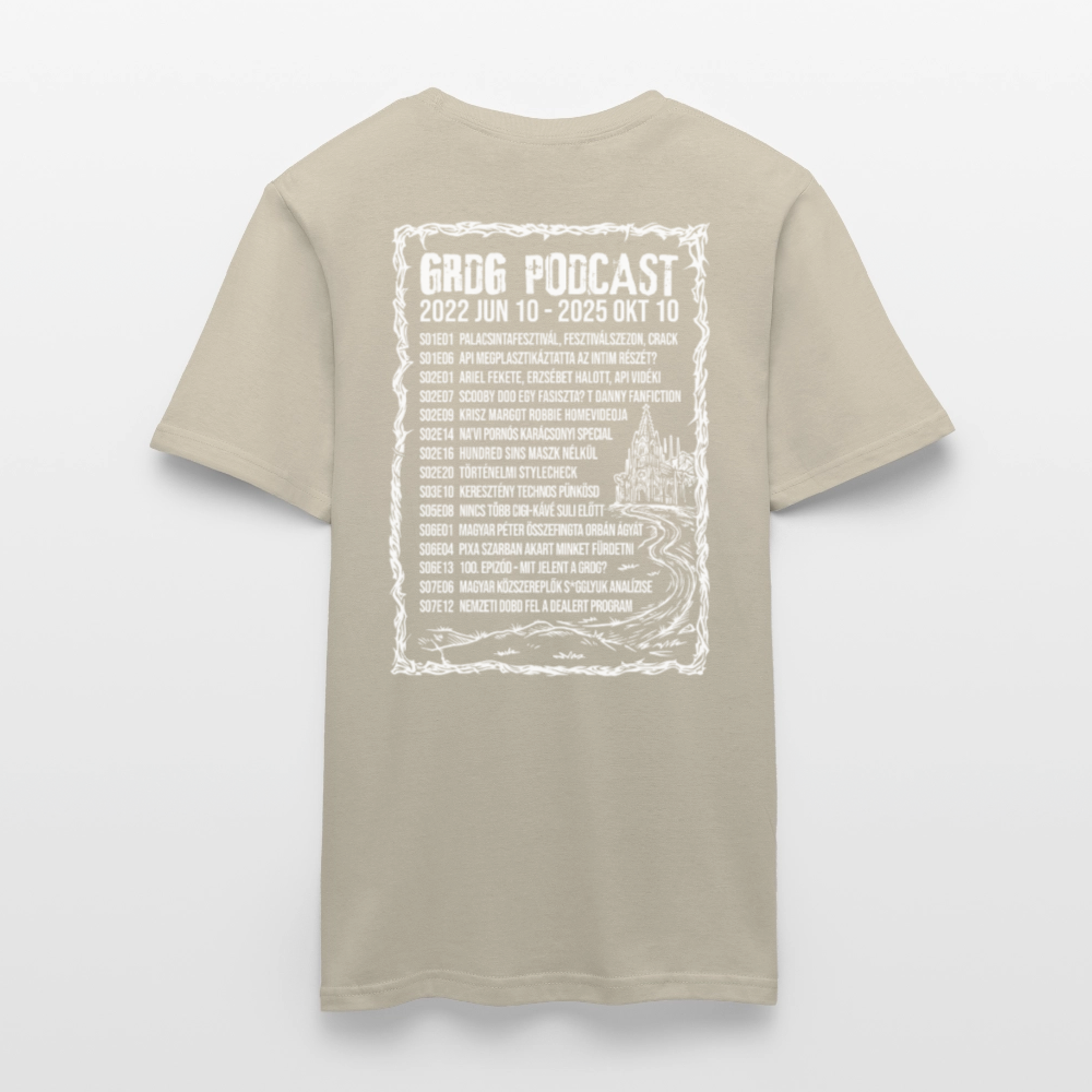 Grdg Nation - Gizda metál póló - férfi - sötét - sand beige