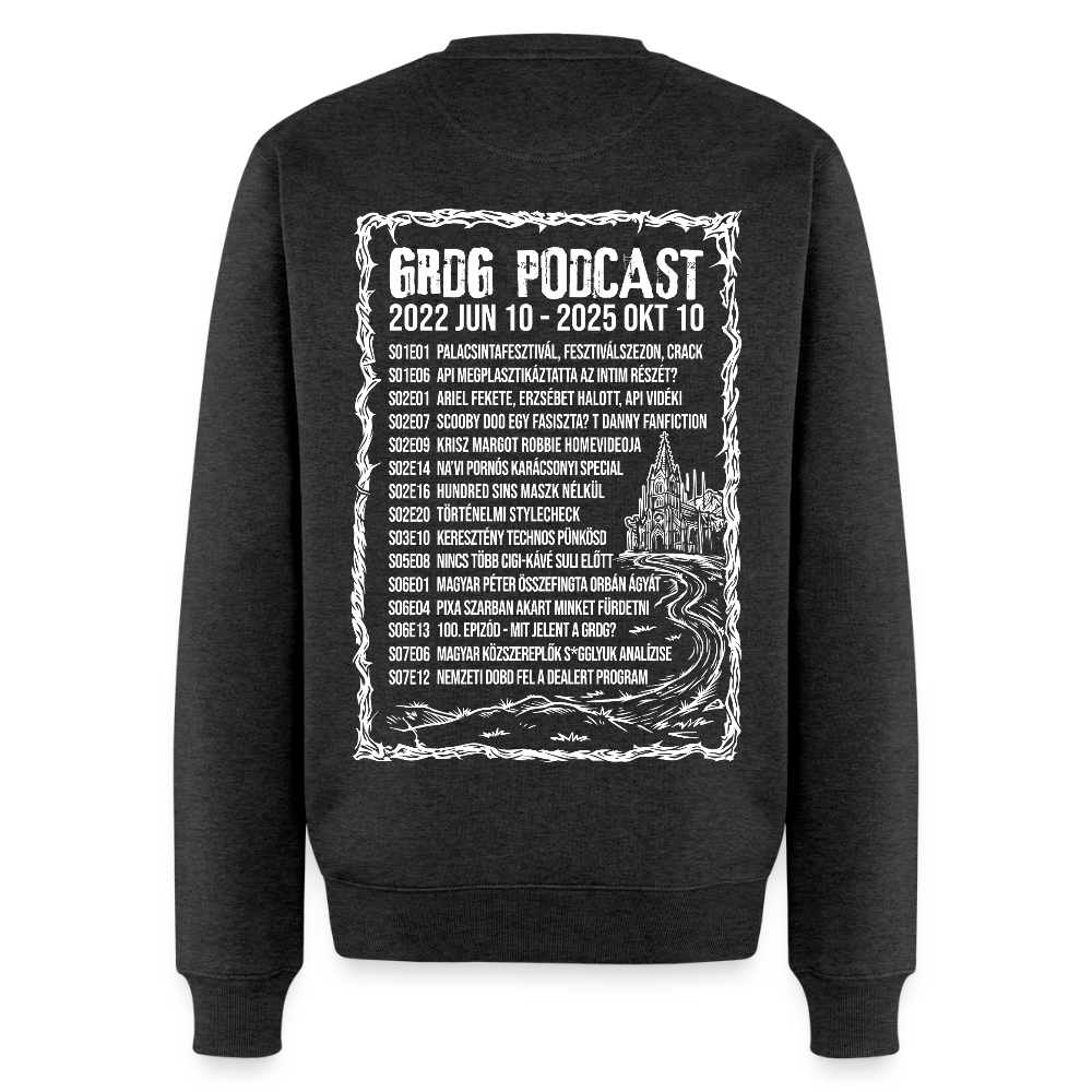 Grdg Nation - RIP Podcast - limitált puller - környakas - heather anthracite
