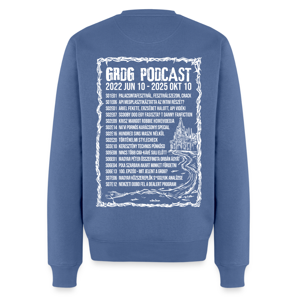 Grdg Nation - RIP Podcast - limitált puller - környakas - stone blue