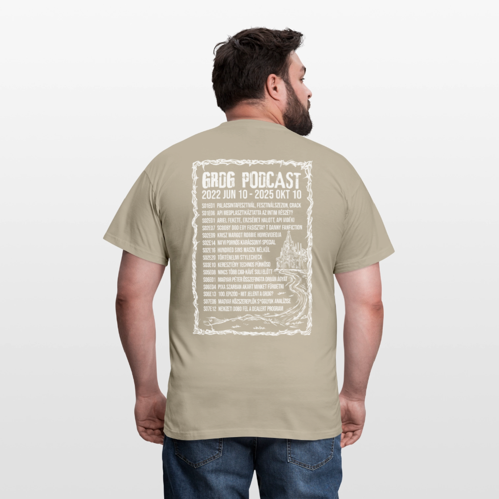 Grdg Nation - Gizda metál póló - férfi - sötét - sand beige