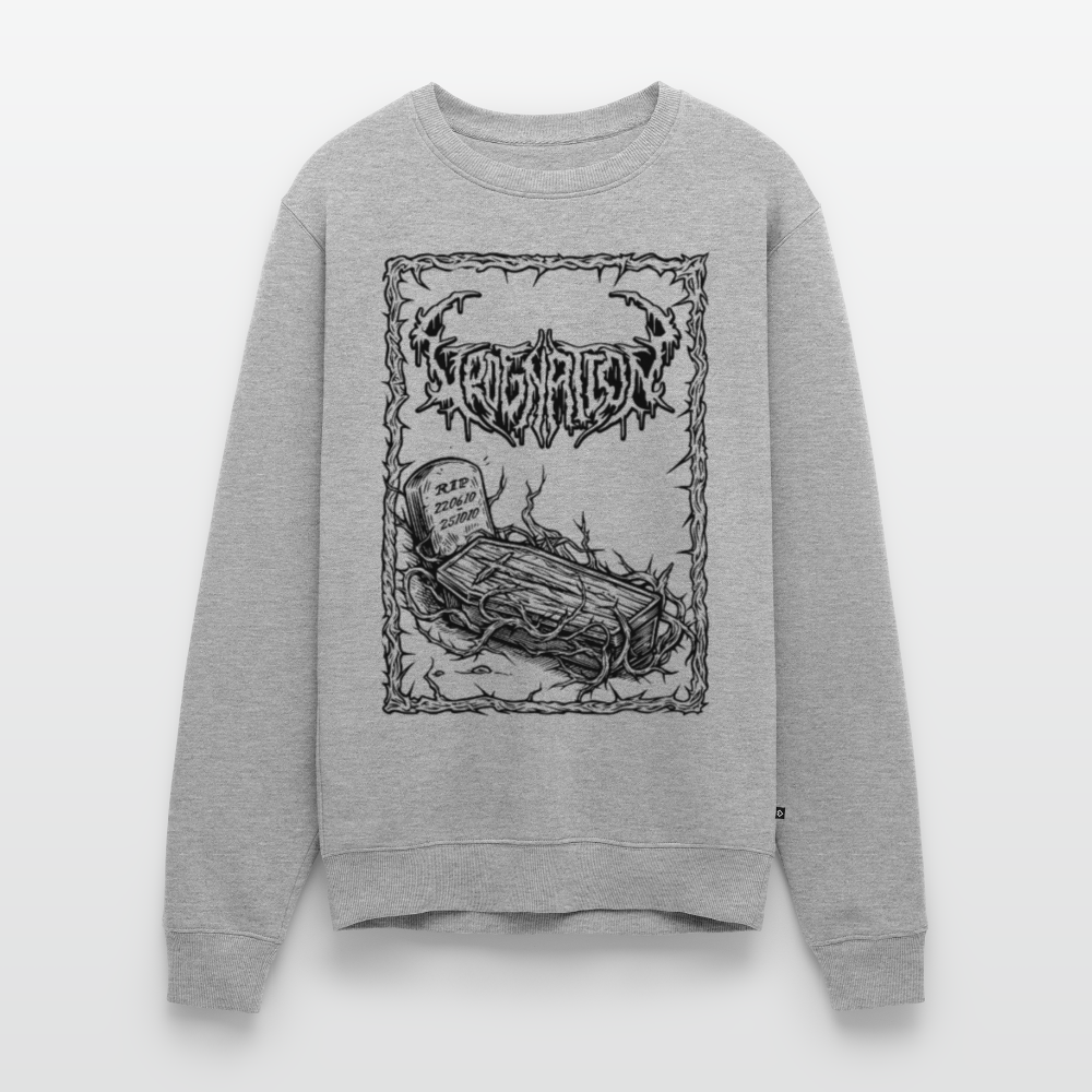 Grdg Nation - RIP Podcast - limitált puller - környakas - sötét logo - heather grey