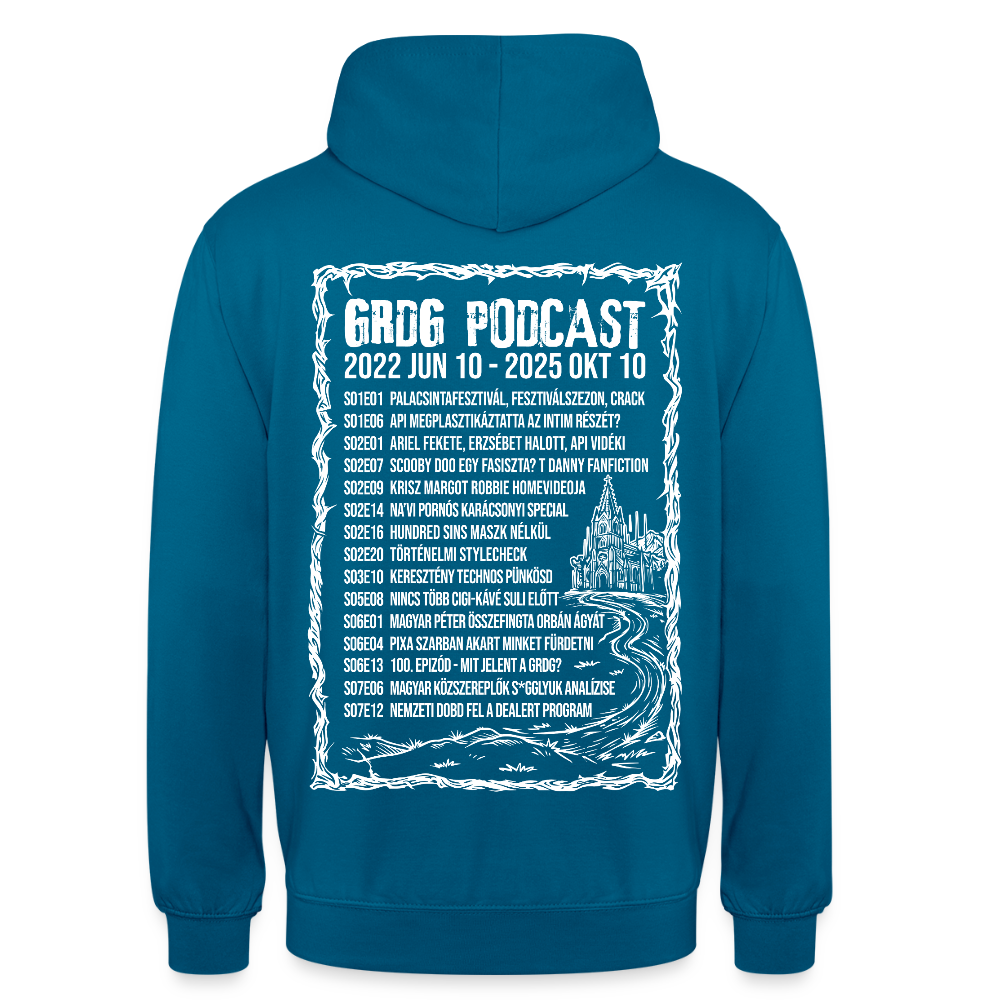 Grdg Nation - RIP Podcast - limitált puller - kapucnis - deep sea blue 
